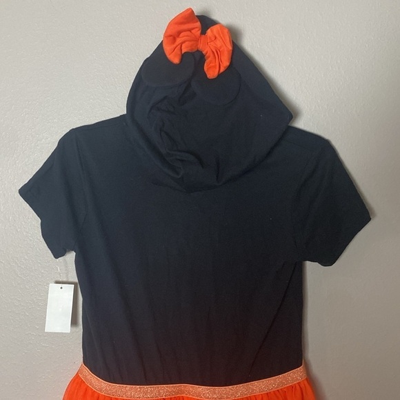 Disney Minnie Mouse Black & Orange Halloween Dress size - Picture 4 of 9